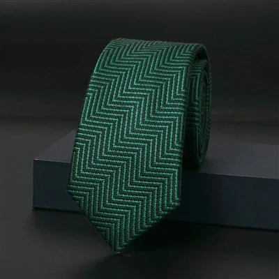 YiLi comfortabele viscose stropdas: geometrische elegantie
